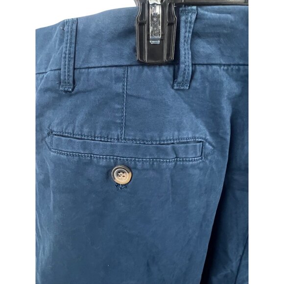 Izod Saltwater Men's 7'' Twill Stretch Shorts Size 42 Navy Blue Chino Summer - Picture 5 of 10